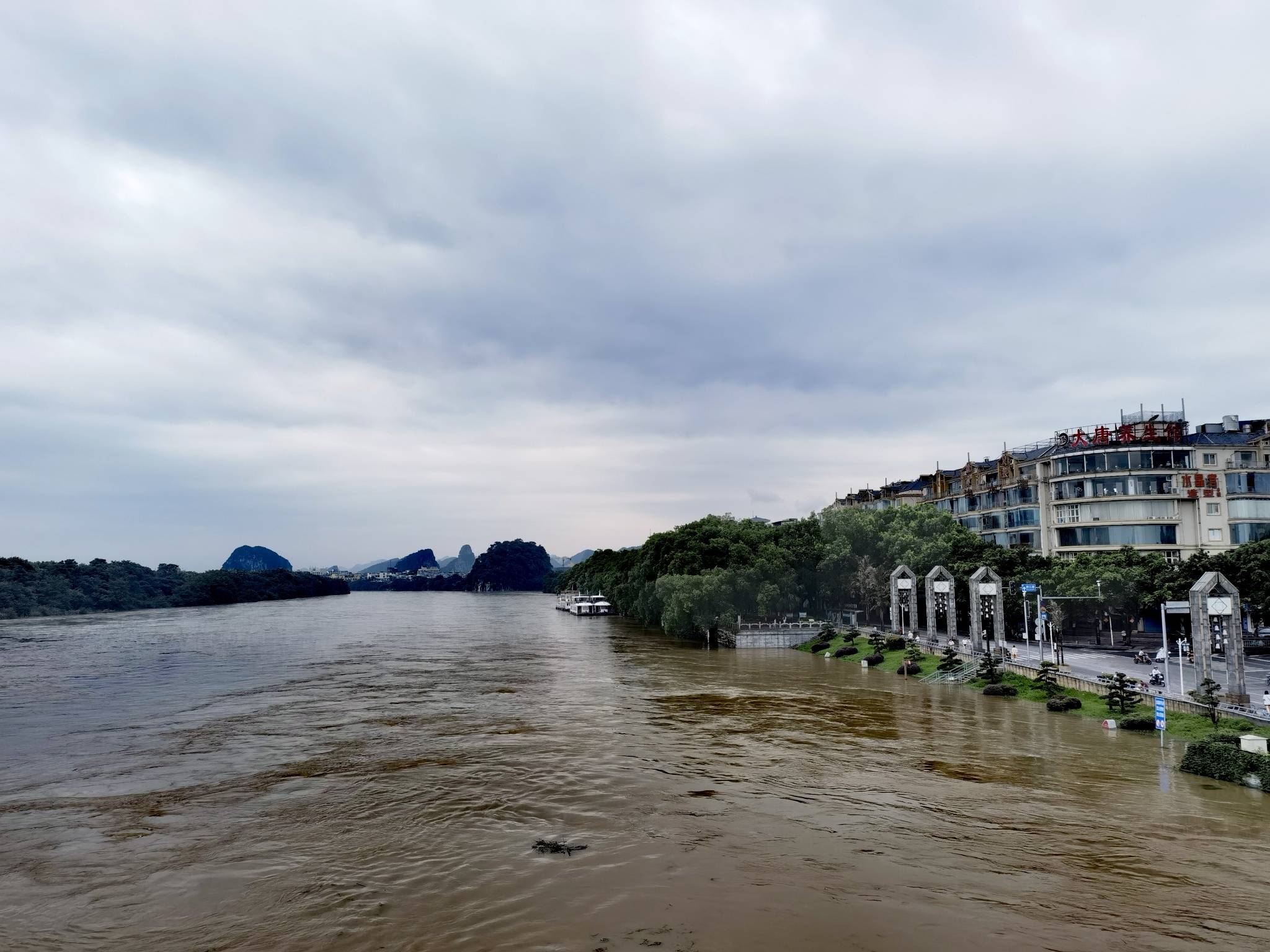 广西桂林出现今年首场超警洪水